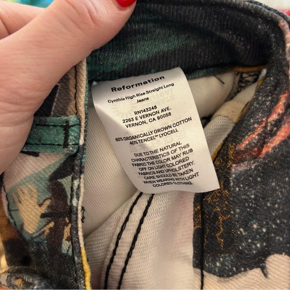 Reformation Printed Patterned Jeans - image 8
